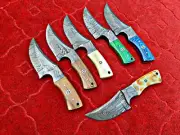 Fixed blade Russian knife, personalized knife, Yakutia knife, 6pcs with cover