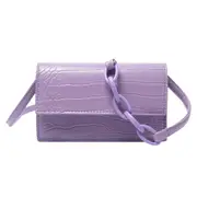 Fashion Exquisite Shopping Bags Vintage Alligator PU Leather Crossbody Bag Women Casual Chain Shoulder Pouch