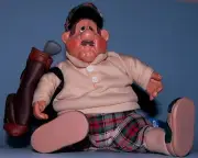 Russ Berrie, Kathleen Kelly, golfer, "Stew Mulligan" # 2904 golf, cloth & resin