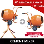 62L Removable Cement Concrete Mixer Electric - Trade Quality