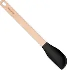 Silicone Series Small Spatula-Natural Handle with Black Head