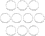 10PCS Bicycle Chainring Bolt Spacers Washer Aluminum Alloy Double Ring to Single Gasket for Bike Headset Chainwheel Chainring 10mm Inner Diameter