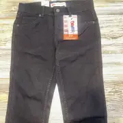 NEW Levis Boys 510 Skinny Fit Performance Jeans. Size 14 Reg 28x28 Black. C