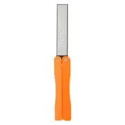 Pocket Sharpening Stone 400/600 Grit Portable Knife Sharpener, Orange