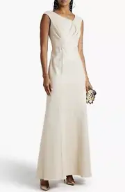 Aidan Mattox Metallic Cap Sleeve Mermaid Gown Size 12US MSRP $440