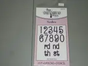 Our Daily Bread cut- embos - stencil NUMBERS (CBD159)