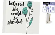 She Believed She Could So She Did Blossom Wall Art, 16 x 16L" x 1.5W" Canvas