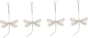 4pcs Crystal Sun Catcher Dragonfly Prism Suncatcher Rainbow Maker Suncatcher Garden Hanging Crystals Suncatcher Wind Chime Butterfly Suncatcher Locket Window Crystal