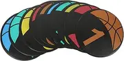 WOONEKY 10pcs Soccer Training Markers Durable TPE Sign Discs for Football Basketball and Agility Drills Smooth Edges Bright Colors for Enhanced Player Flexibility and Course Setup
