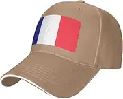 [SSIULUS] French Flag Casquette Cap Hats,Trucker,Baseball Cap with Snapback,Perfect for Summer,Golf