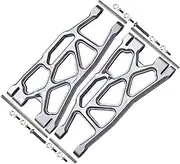 IWBR Front Rear Lower Suspension Arms 7730 7731 Fit for Traxxas 1/5 X-MAXX 6S 8S Monster Truck RC Car Upgrade Parts (Color : Silver)