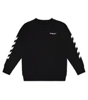 [Off-White Kids] Off-White Kids Logo cotton sweatshirt Y 8 black