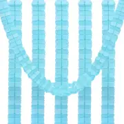 6Pcs 9.8ft Four-Leaf Paper Flower Garland Hanging Streamers, Mint Green