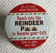 HOLIDAY BROWN SLIME "REINDEER POO" IN A GIFT TAG LABEL JAR. SEALED. (2456)