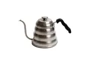 Coffee Culture Stainless Steel 1.2L Goose Neck Kettle w/ Thermometer Silver