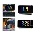 LED Digital Alarm Clock Desk Clock Projection Clock for Bedroom Desktop