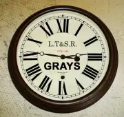 London, Tilbury and Southend Railway (LT&SR) Clock, Grays Station Replica.
