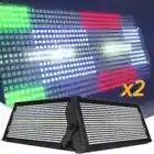 2PCS LED RGB & White Strobe Stage Lights for DJ Party Concerts