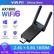 1800Mbps WiFi 6 USB Adapter 5G/2.4GHz USB3.0 Wi-fi Dongle Wireless 802.11ax
