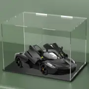 HEMYLU Acrylic Display Case with Lid, Rectangle Clean Acrylic Box with Matte ...