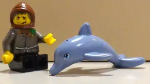 【LEGO樂高】Friends 好朋友系列動物 砂藍色海豚 Sand Blue Dolphin (41015限定)