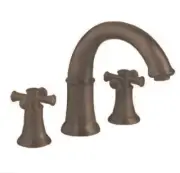 American Standard Portsmouth DeckMount Tub Filler Cross Handle Oil Rubbed Bronze