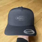 DC Shoe Co All Black Globe Trotter Screen Mesh A-Frame Trucker Snapback Hat Cap