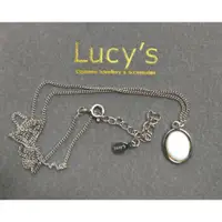 在飛比找蝦皮購物優惠-Lucy's - 白色寶石吊墜項鍊