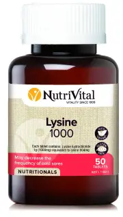 Nutrivital Lysine 1000 | 50 tablets