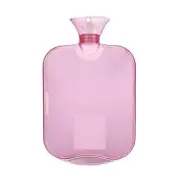 Transparent Silicone Hot Water Bag Color Pink