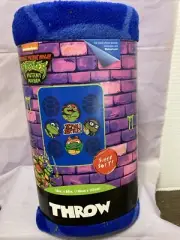 Teenage Mutant Ninja Turtles Fleece Blanket Throw, Slime Time