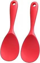 SOLUSTRE 2Pcs Wear Resistant Rice Spoon Ergonomic Rice Scoopers for Effortless Serving Non Stick Rice Spatulas for Kitchen Cooking and Serving
