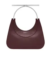 Women's McQueen T-Bar Bag in Oxblood One size Niu Xuexue