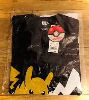 New Pokémon UNIQLO UT T-shirt M Size Pikachu Ash Poke Ball Anime Manga Japan