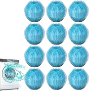 Laundry Washing Balls | Laundry Scrubbing Balls for Drying Machine | 12x Washing Machine Lint Extractors for Home, School, Apartment
