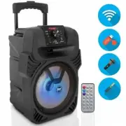 Pyle PPHP844B Bluetooth Portable PA Speaker, Built-in Rechargeable Battery, 400W