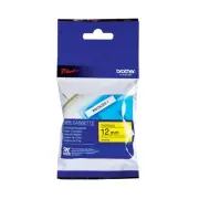 Brother P-Touch Labelling Tape 12mmx8m Black on Yellow Blister MK631BZ