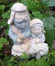 Latex Christmas manger scene mold plaster cement mould 3.5"H x 3"W