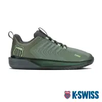 在飛比找Yahoo奇摩購物中心優惠-K-SWISS Ultrashot 3透氣輕量網球鞋-男-綠