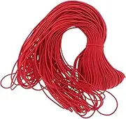 DOITOOL String Red Elastic Band Stretch Cord Accessories for Mask Making Craft Projects Sewing and Decorating Practical Ribbon for Book Binding and Banners