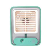 Portable Personal Air Conditioner Fan Mini Air Cooler Desk Fan USB Green
