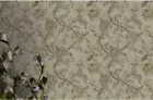 Wallpaper Taupe Tan Gray Beige Jacobean Floral on Taupe Faux , 56 sq ft Bolt