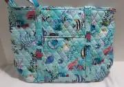 Vera Bradley Women's Purse Shoulder Bag SMALL VERA TOTE ANTILLES TREASURE fish