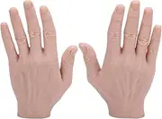Realistic Silicone Male Hand Model, Soft Flexible Silicone Male Mannequin Hand Model Fake Hand for Showing Jewelry Painting Practice, Silicone Tattoo Practice Hand