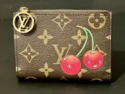 NIB Louis Vuitton x Takashi Murakami Lisa Wallet 2025 -Monogram Cerise(cherries)