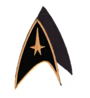 Black Star Trek Command insignia Cosplay Patch for VELCRO® BRAND Hook Fastener
