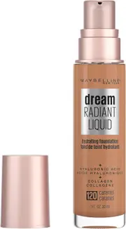 Maybelline Dream Radiant Liquid Hydrating Foundation w Collagen - Caramel 120
