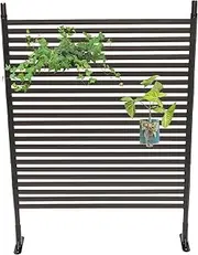 Outdoor Privacy Fence Screen, Heavy Duty Fencing Mesh Shade Panels with Stand, Decorative Privacy Screen Freestanding for Deck, Patio, Backyard, Outdoor Pool (110 * 150 CM)