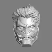 Samurai Red Hood custom head for McFarlane DC multiverse & other action figures