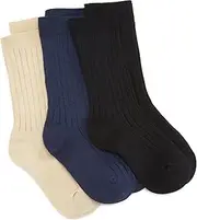 [Jefferies Socks] Little Boys' Seamless Rib Crew Sock - Multi